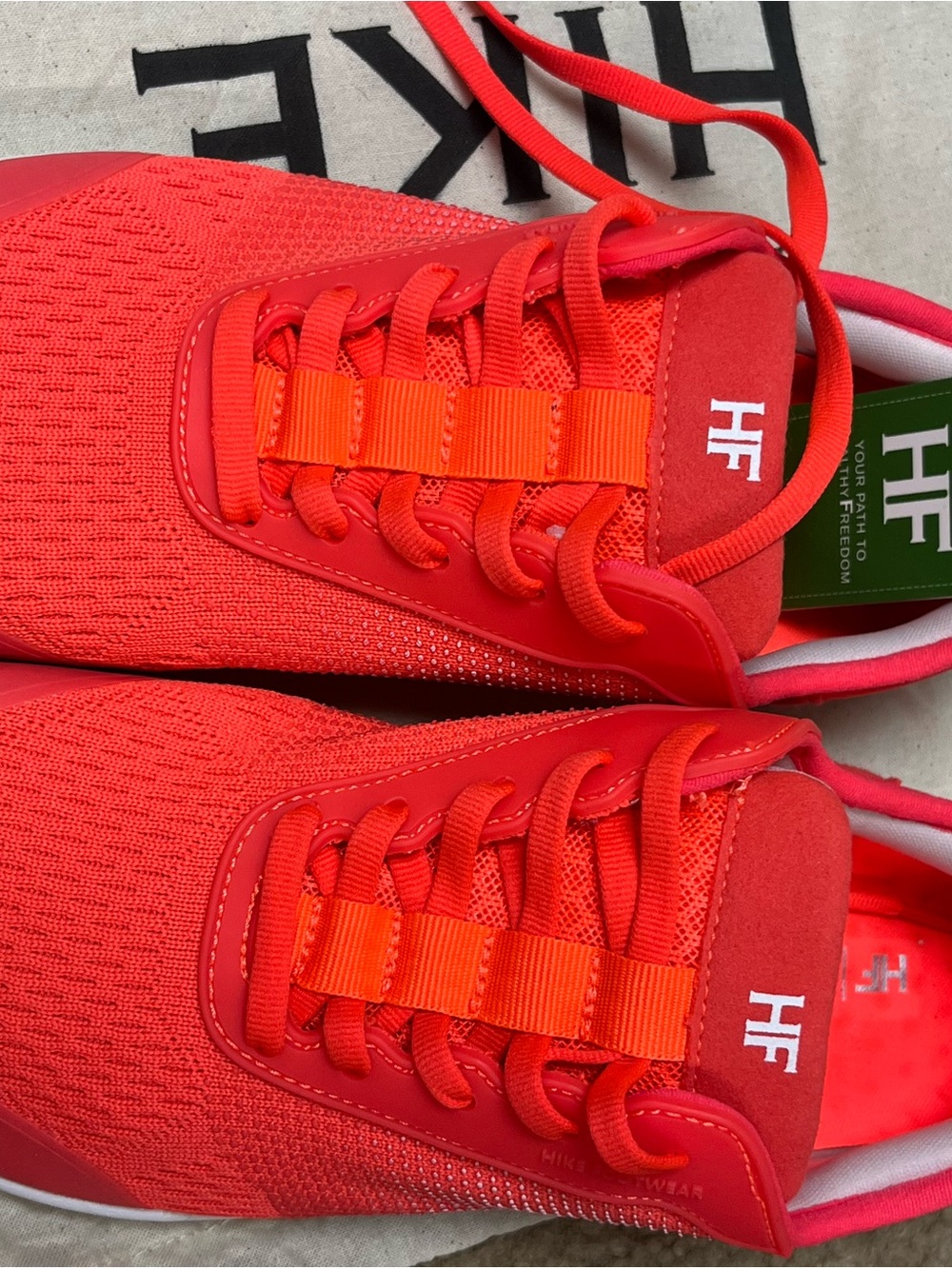 HF Women's Bright Red Athletic Sneakers - Lightweight Support
